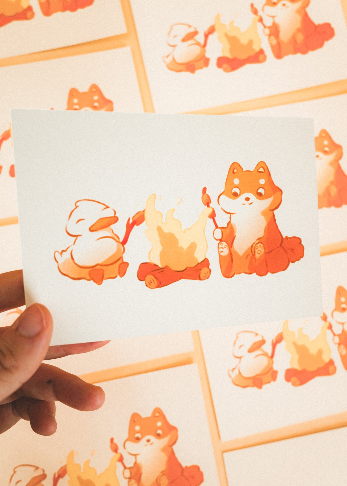 Minis prints - Feu de camps