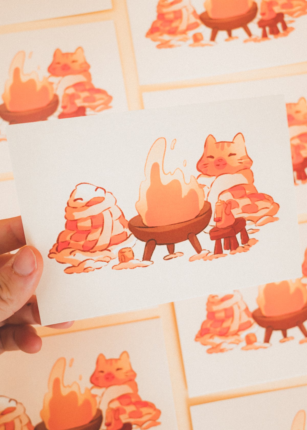 Minis prints - Feu hivernal