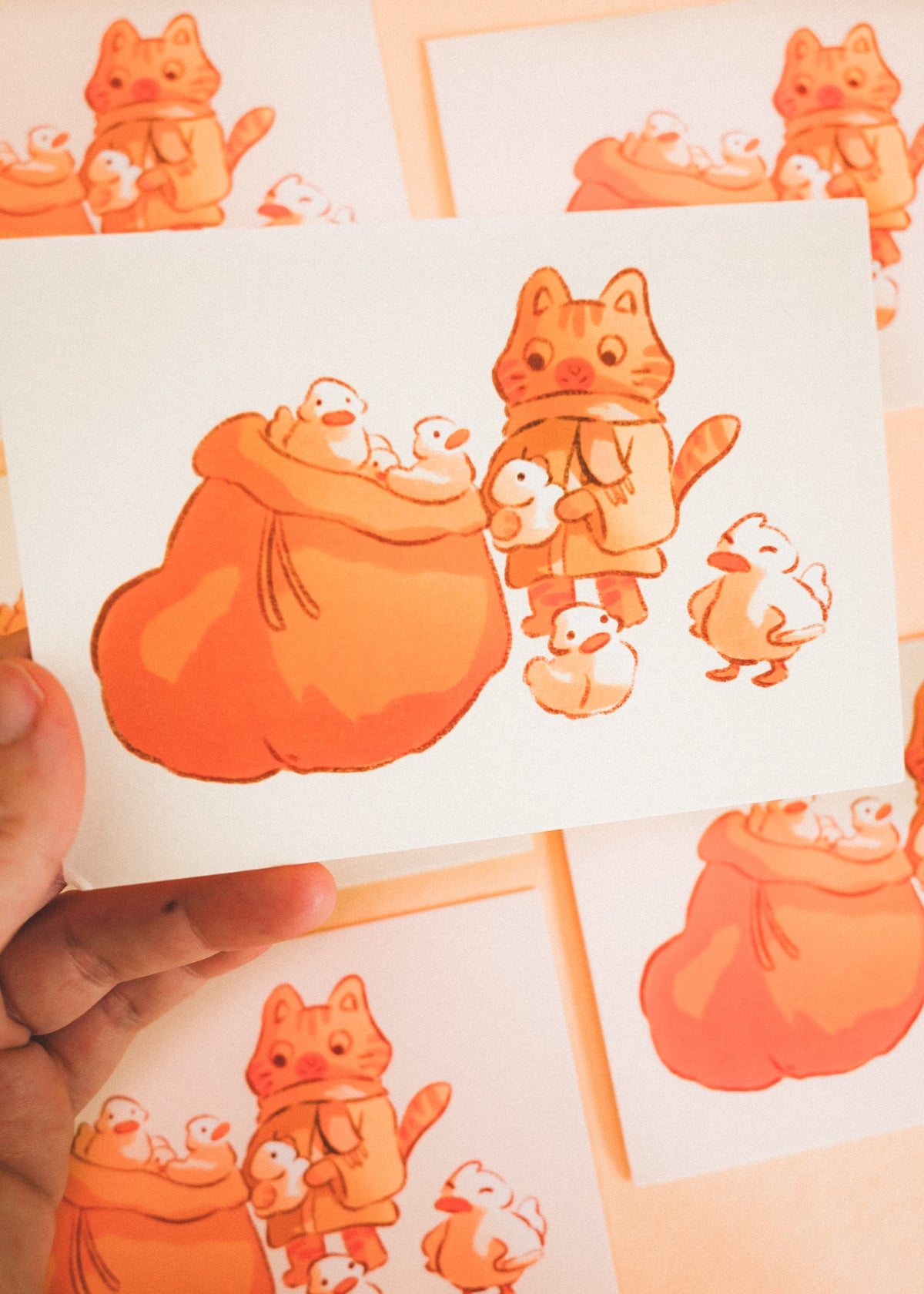 Mini prints - Duck in the bag