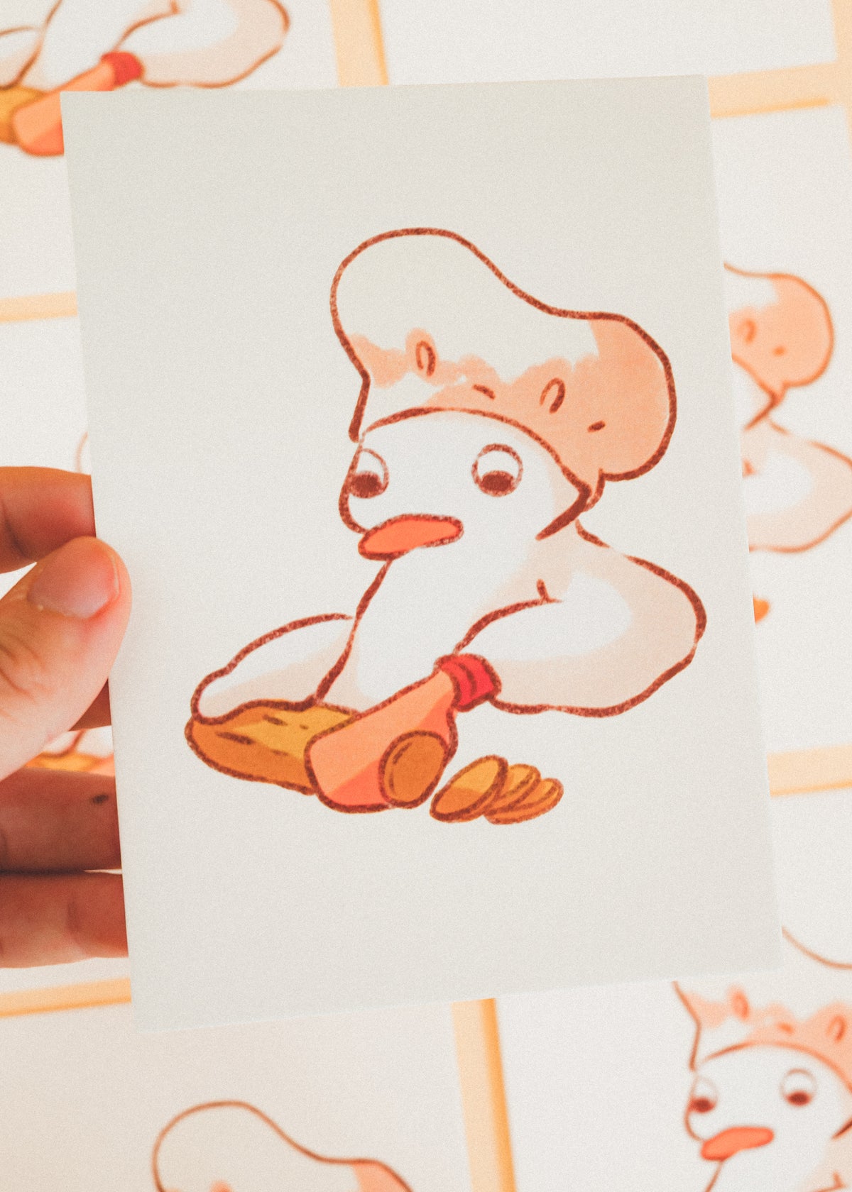 Mini prints - Duck chef