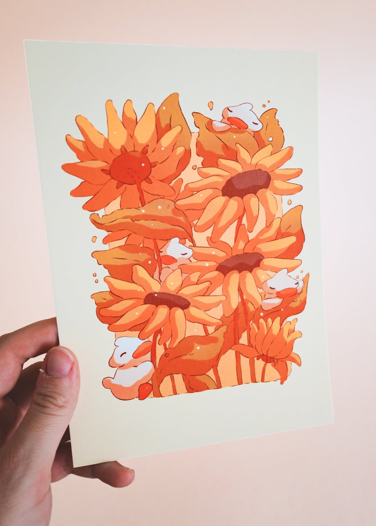 Print - Canards tournesols