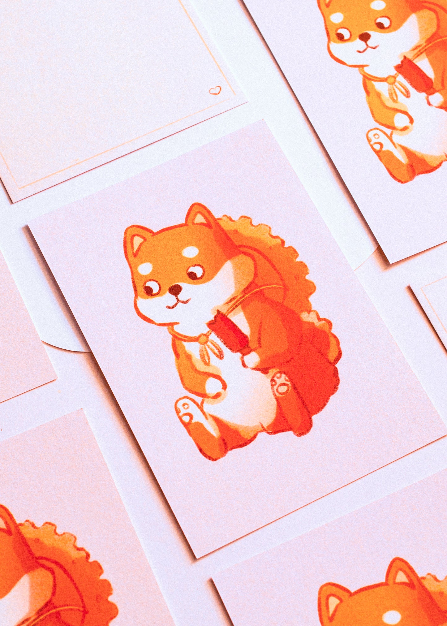 Minis prints - Shiba avec sa glace