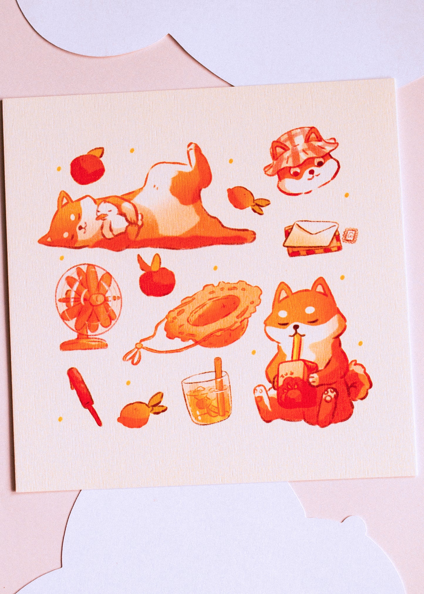 Print - Shibas d'été