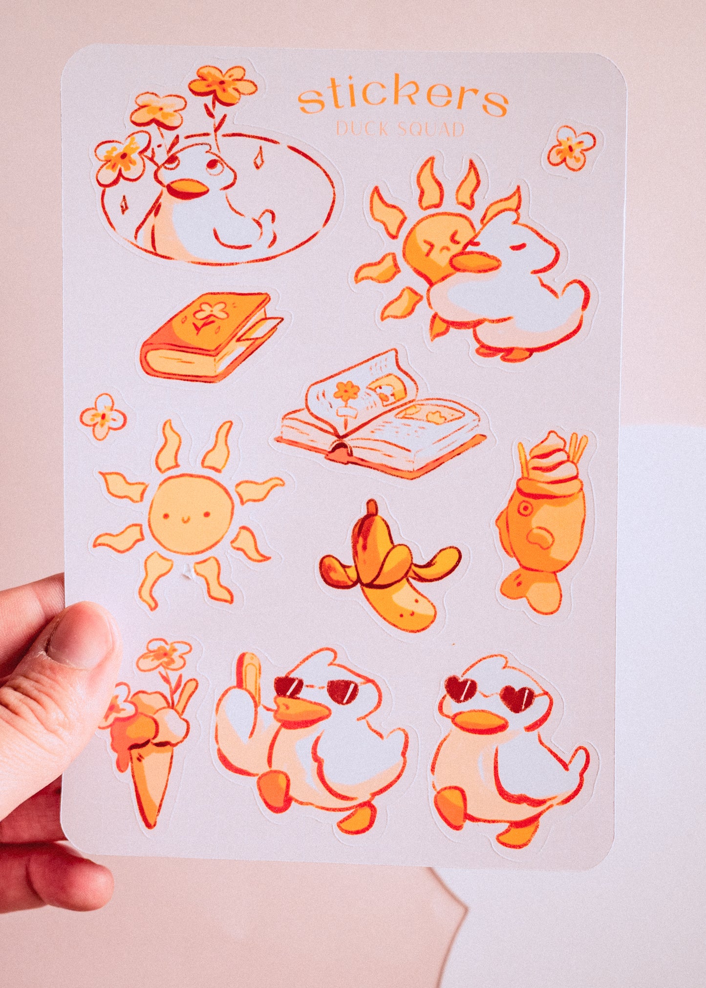 Feuille de stickers - Duck squad