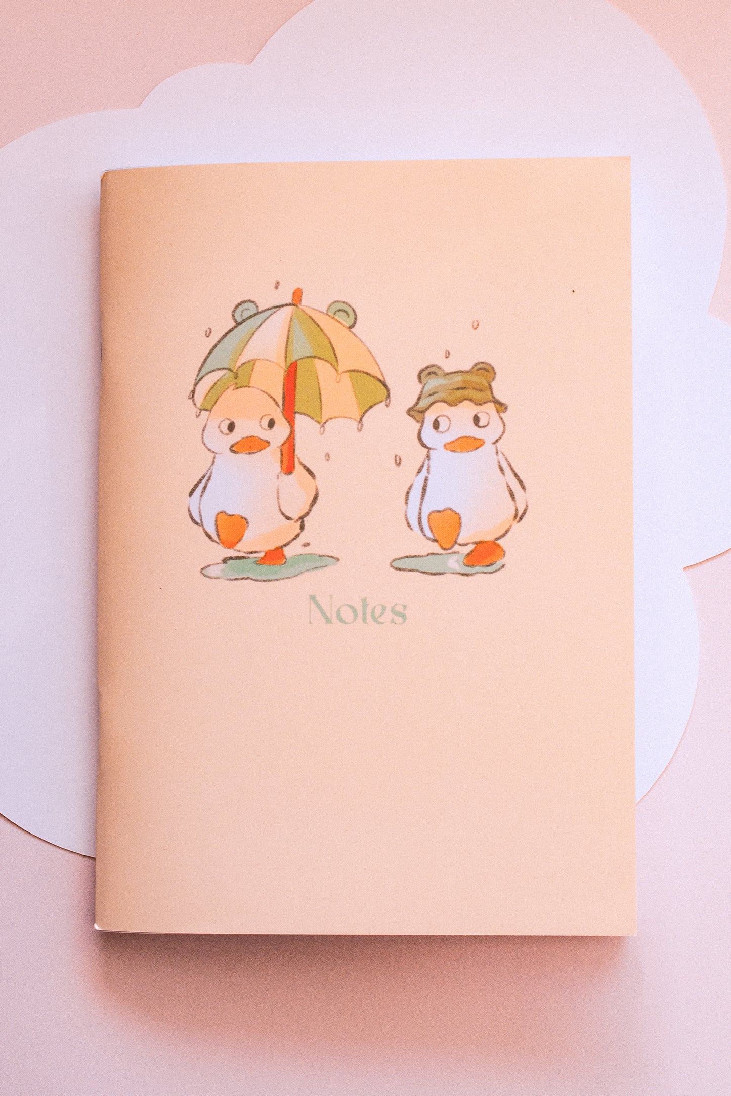 Carnet - Canard sous la pluie
