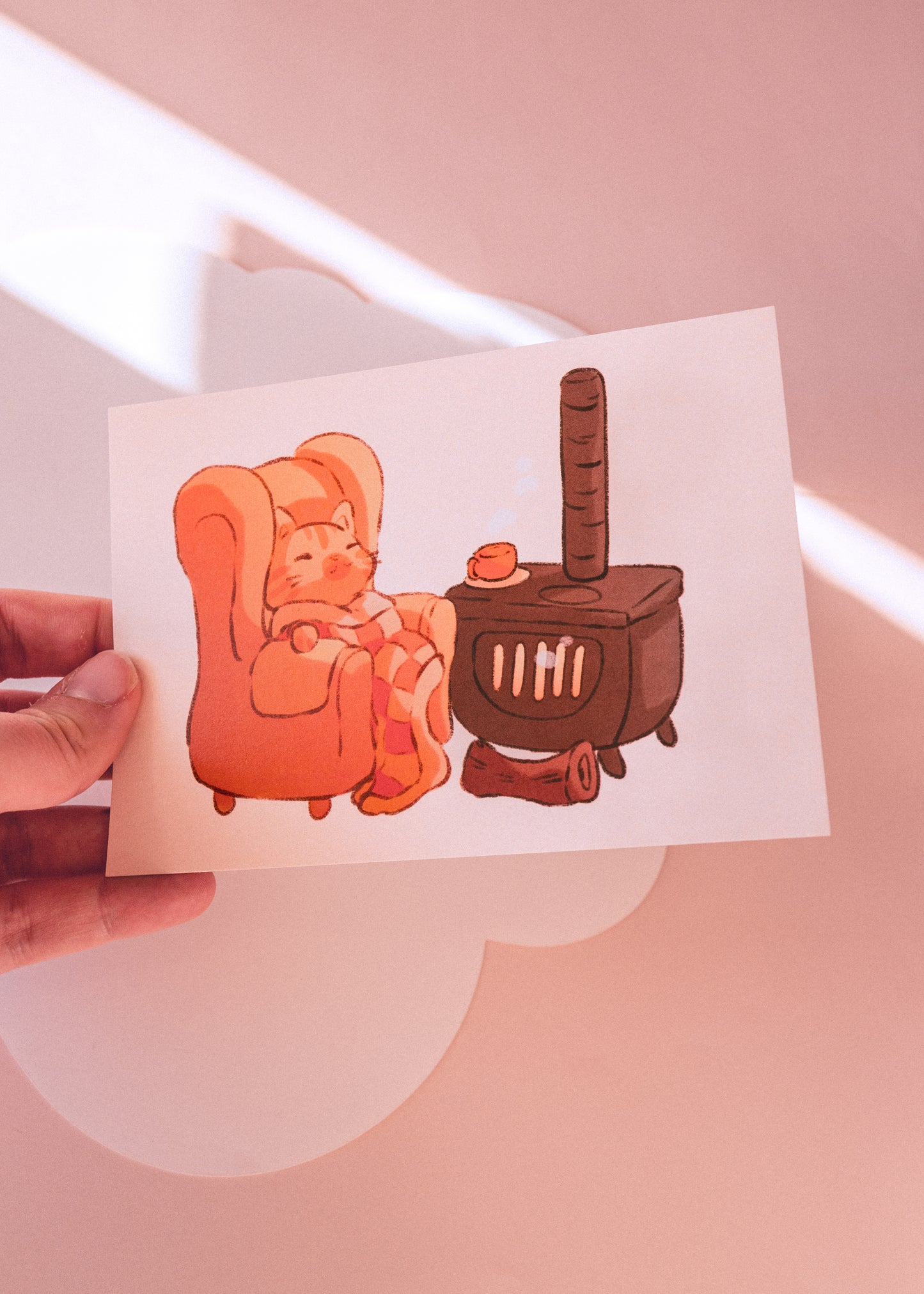 Minis prints - Chat poêle