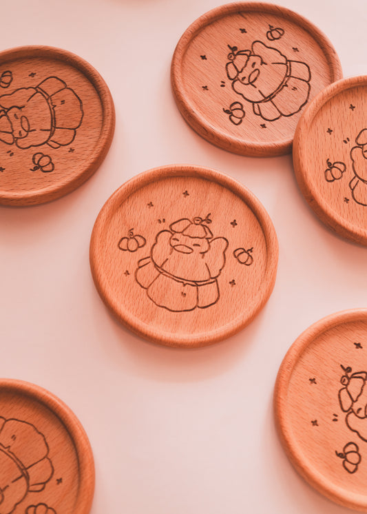 Coasters - Duck and Pumpkin