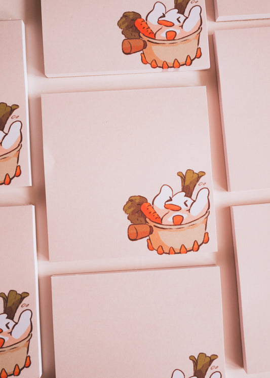 Square notepad - Summer duck