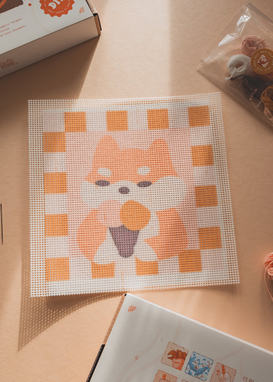 Kit a canevas - Shiba glace