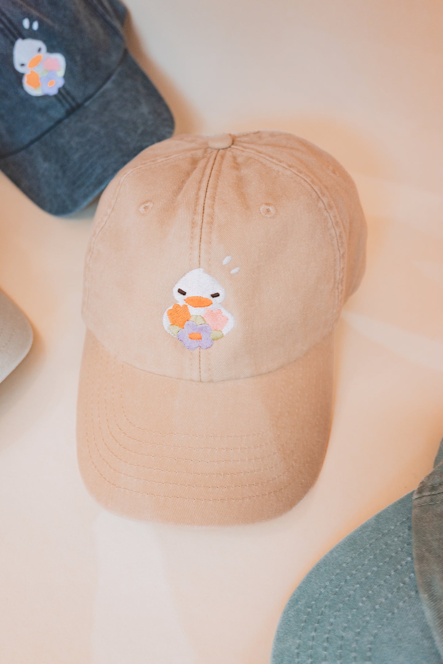 Casquettes - Canard bouquet de fleurs PRÉCOMMANDES