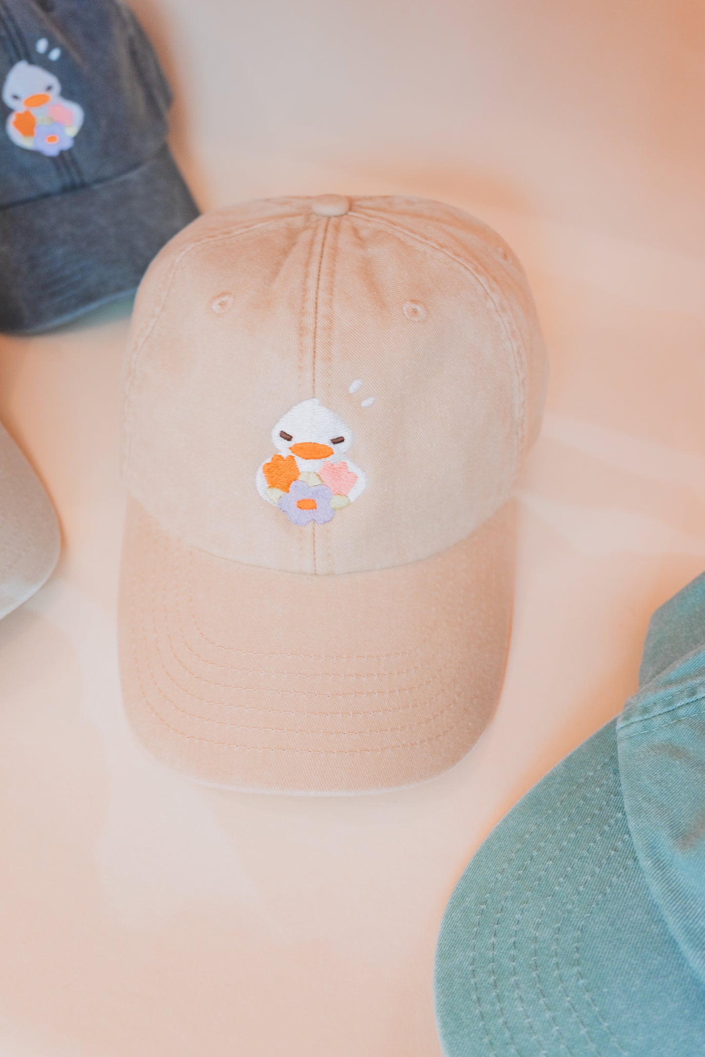 Casquettes - Canard bouquet de fleurs PRÉCOMMANDES