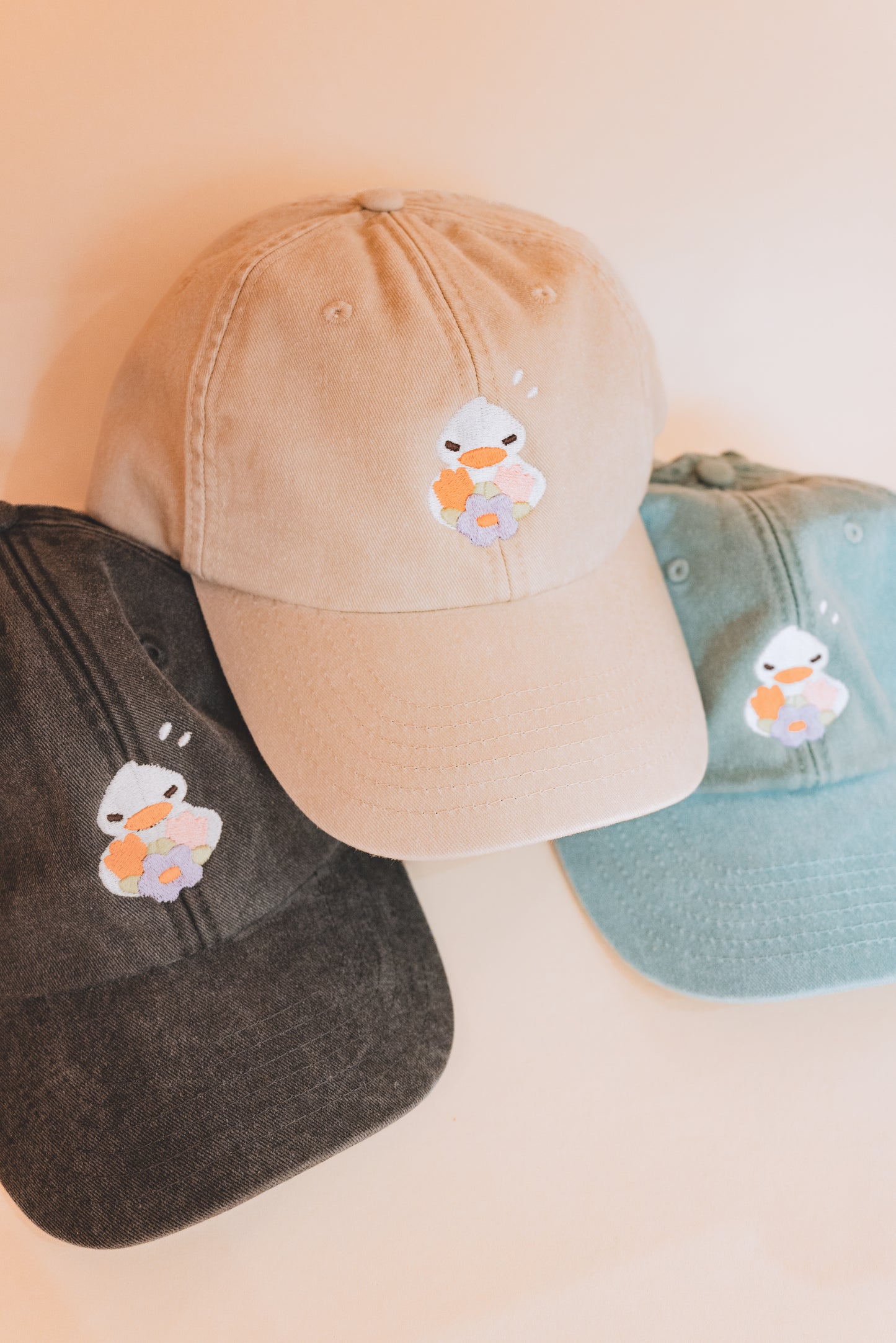 Casquettes - Canard bouquet de fleurs PRÉCOMMANDES