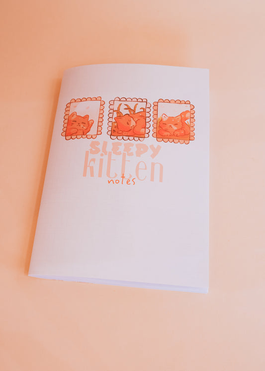Carnet - Sleepy kitten