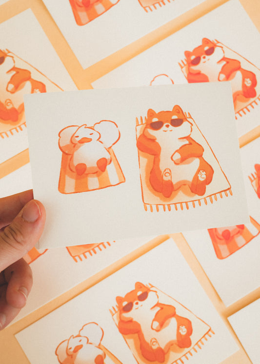Mini prints - Duck in the bag