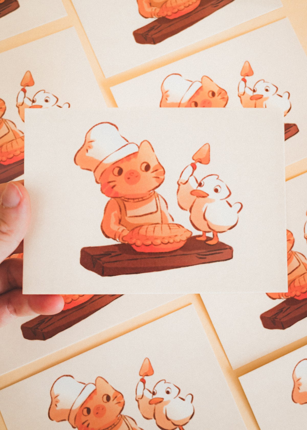 Minis prints - Canard et chat tarte