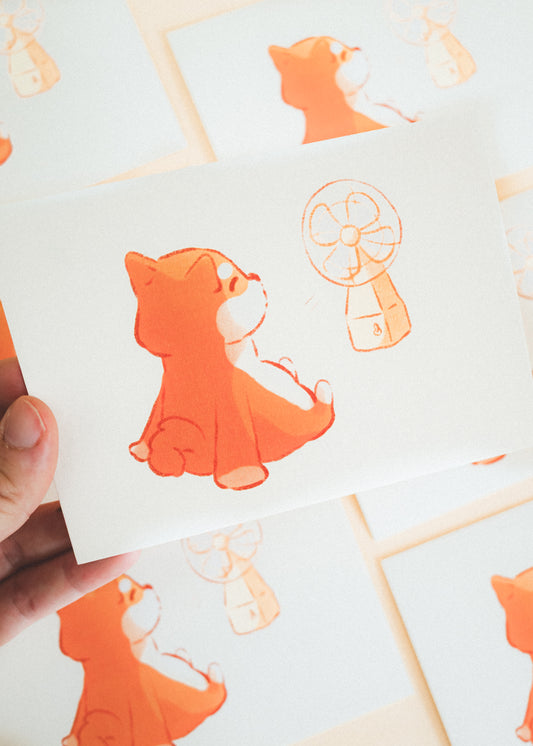 Minis prints - Shiba ventilateur
