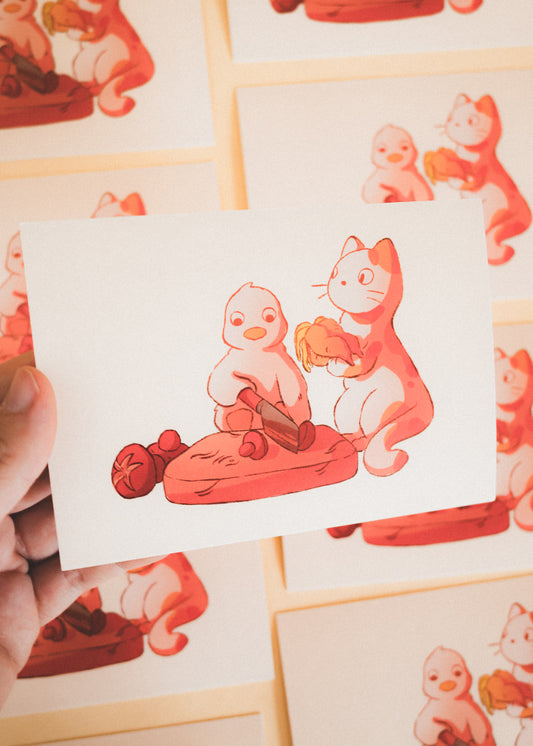 Minis prints - Chat & canard cuisine
