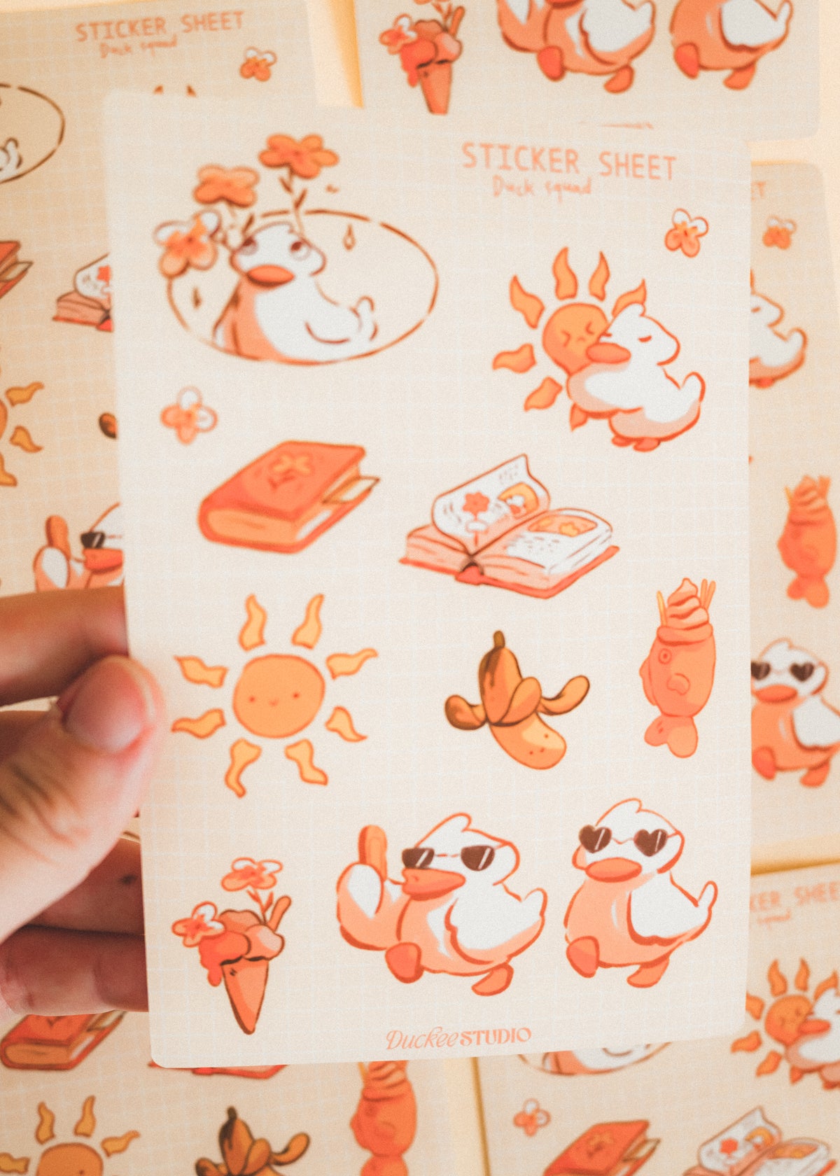 Feuille de stickers - Duck squad