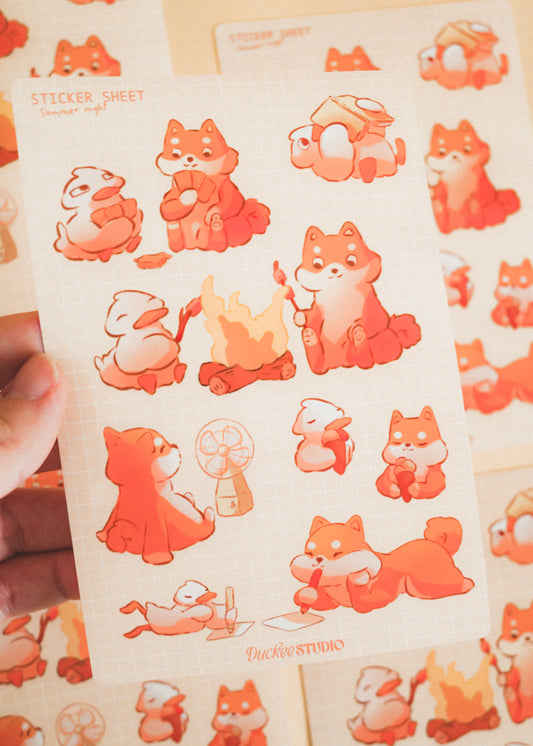 Sticker sheet - Spring ducks