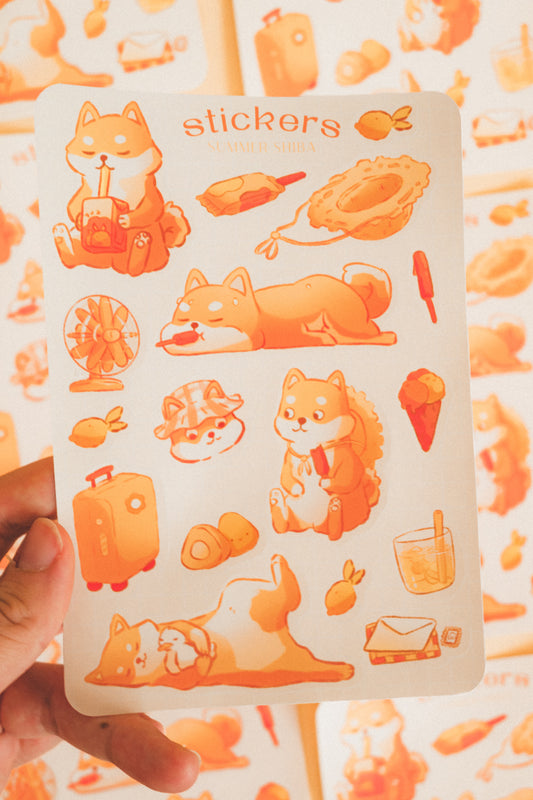 Sticker sheet - Summerly ducks 