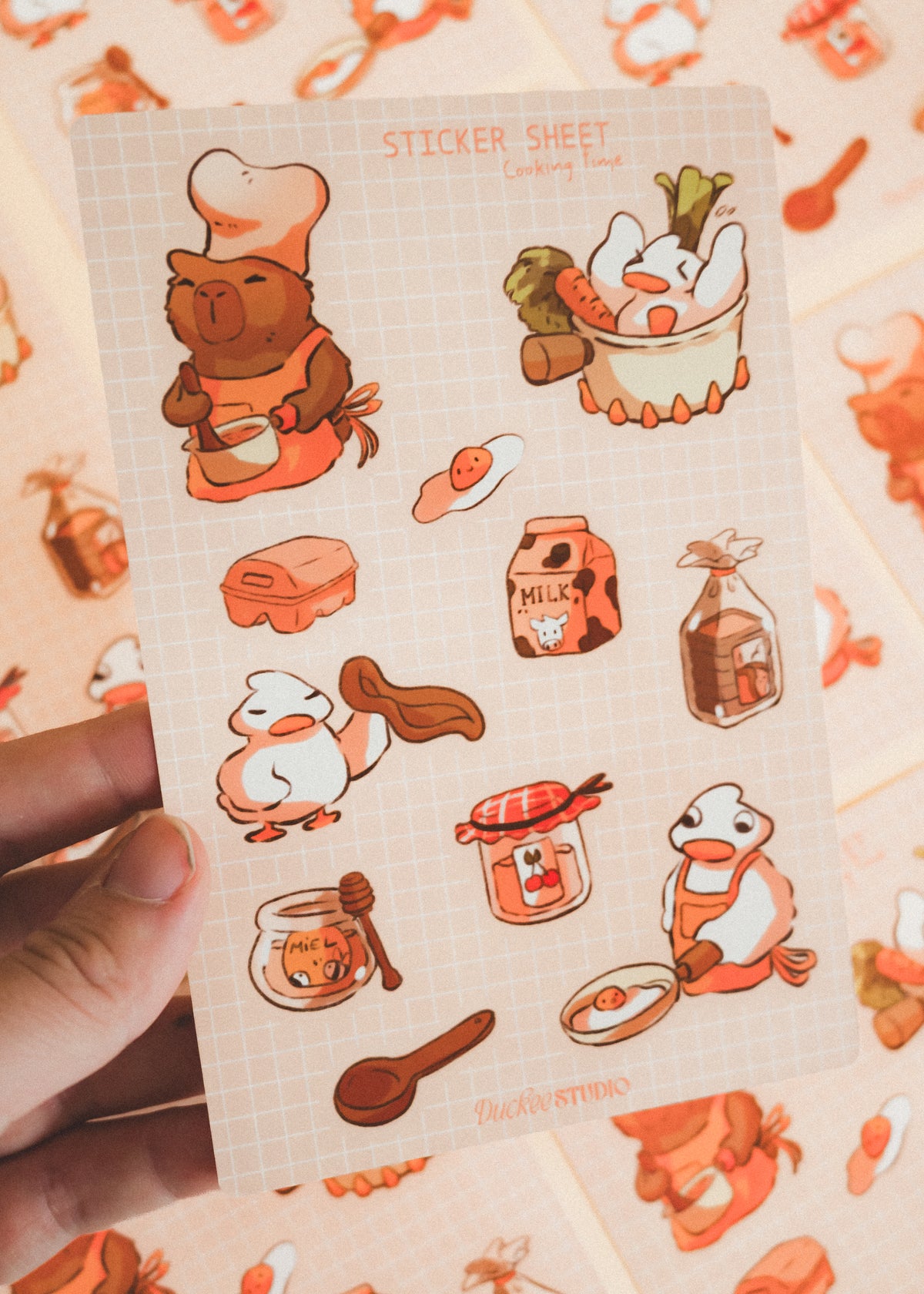 Feuille de stickers - Cooking time