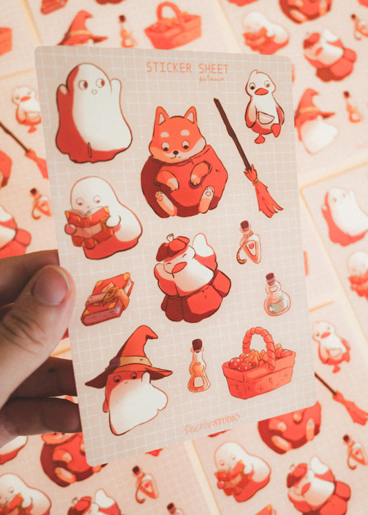 Feuille de stickers - Automne