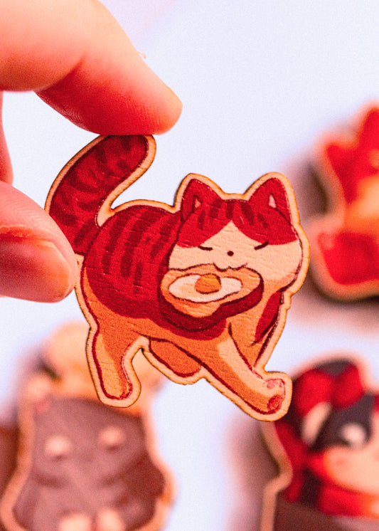 Magnet - Chat voleur de tartine