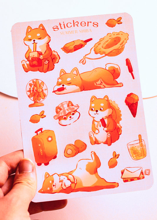 Sticker sheet - Summerly ducks 