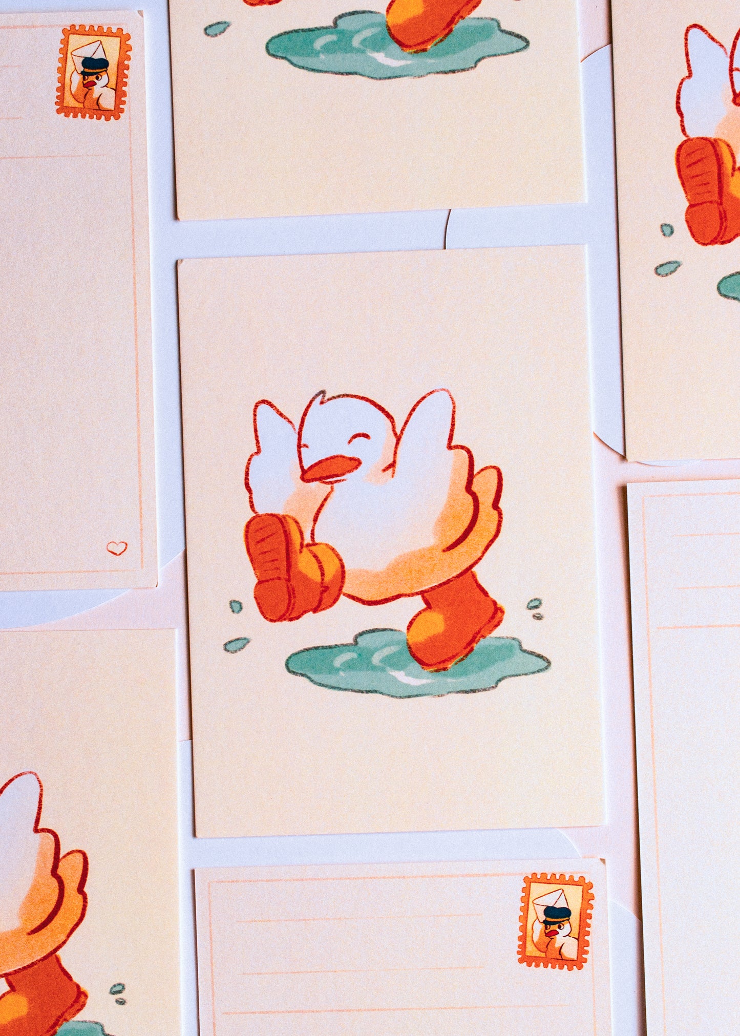 Minis prints - Canard dans la flaque