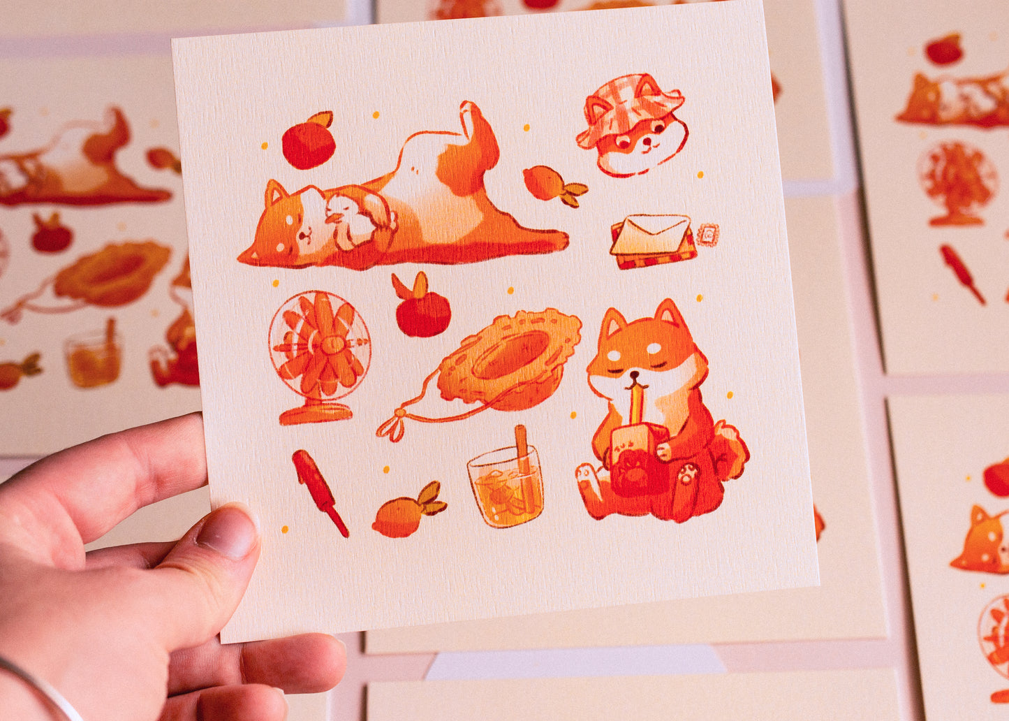 Print - Shibas d'été