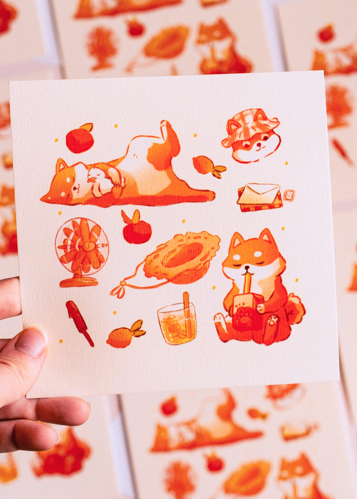 Print - Shibas d'été