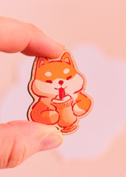 Magnet - Shiba hot chocolate