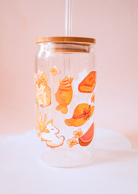 Glass - Summer duck