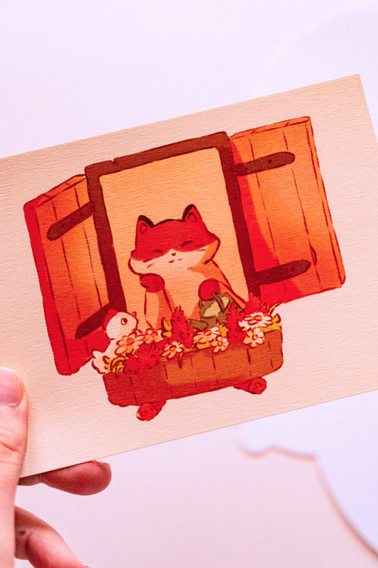 Mini prints - Cat at the window
