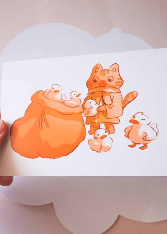 Mini prints - Duck in the bag
