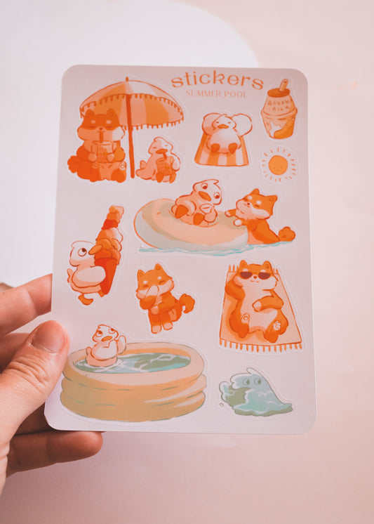 Sticker sheet - Spring ducks