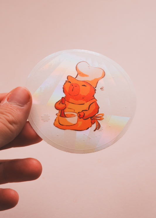 Sun catcher attrape-soleil canard décoration fenêtre illustration originale