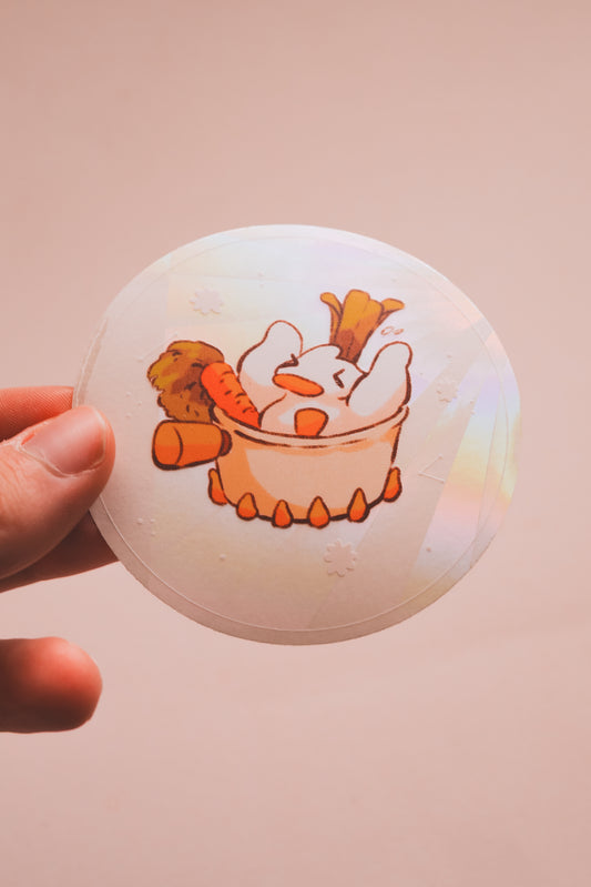 Sun catcher attrape-soleil canard décoration fenêtre illustration originale