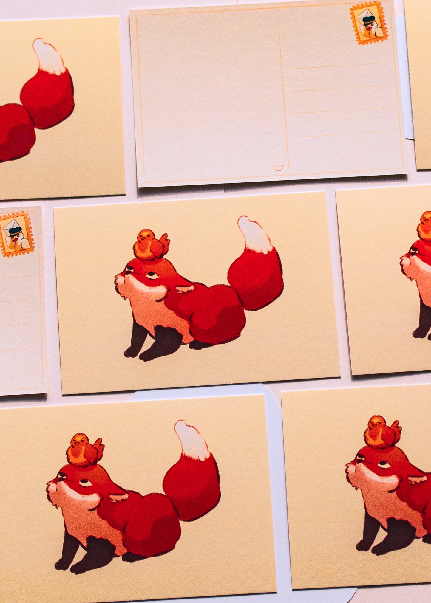 Minis prints - Renard et son oiseau