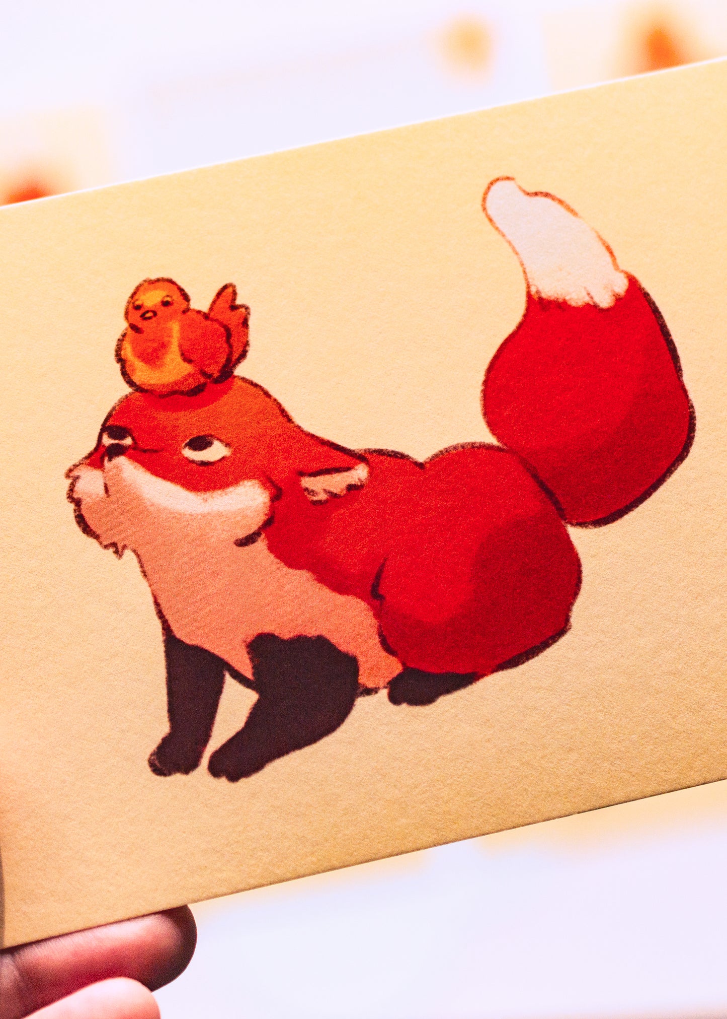 Minis prints - Renard et son oiseau