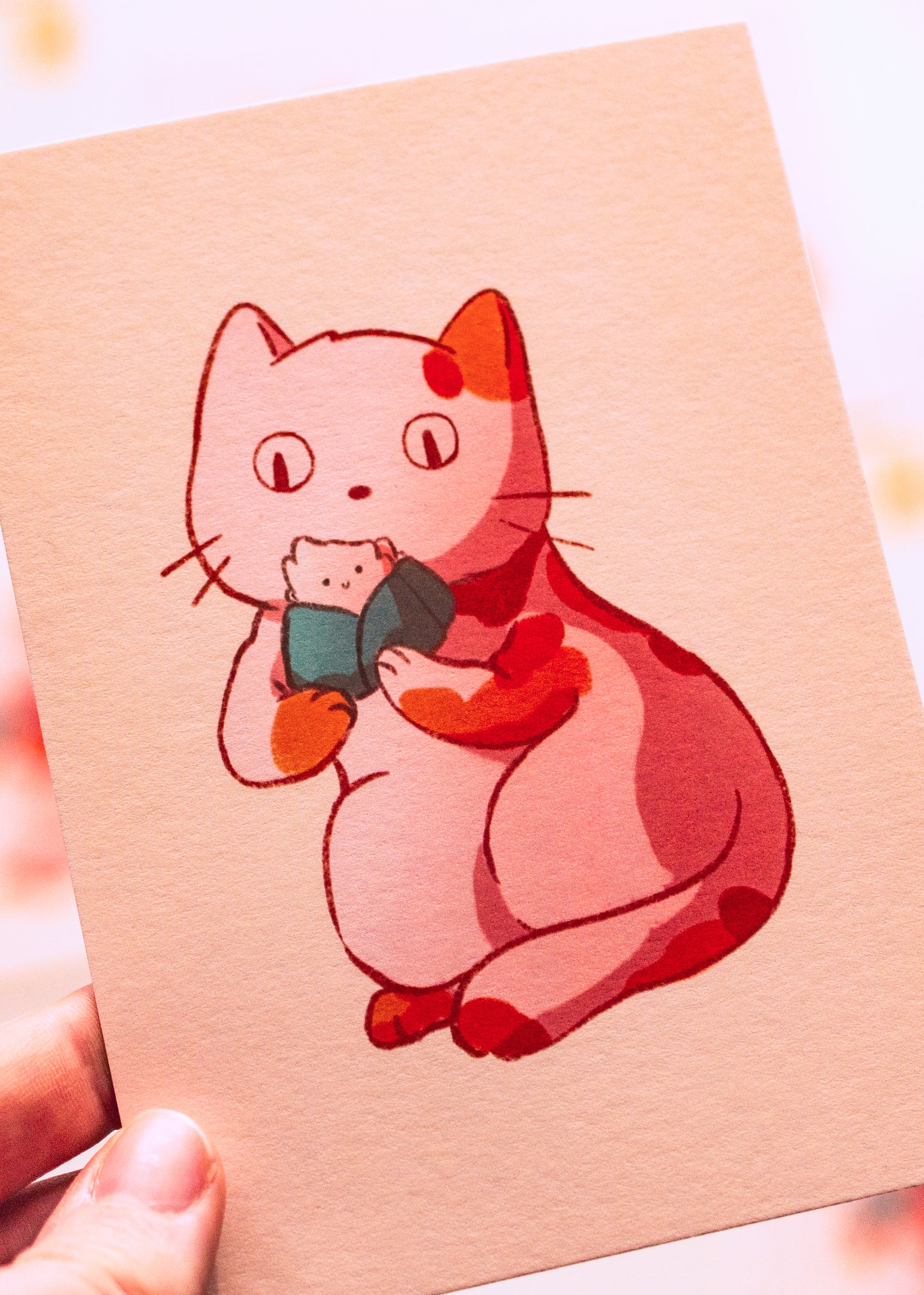 Minis prints - Chat onigiri