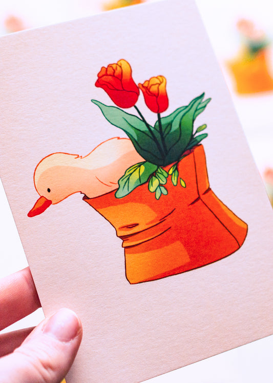 Mini prints - Duck in the bag