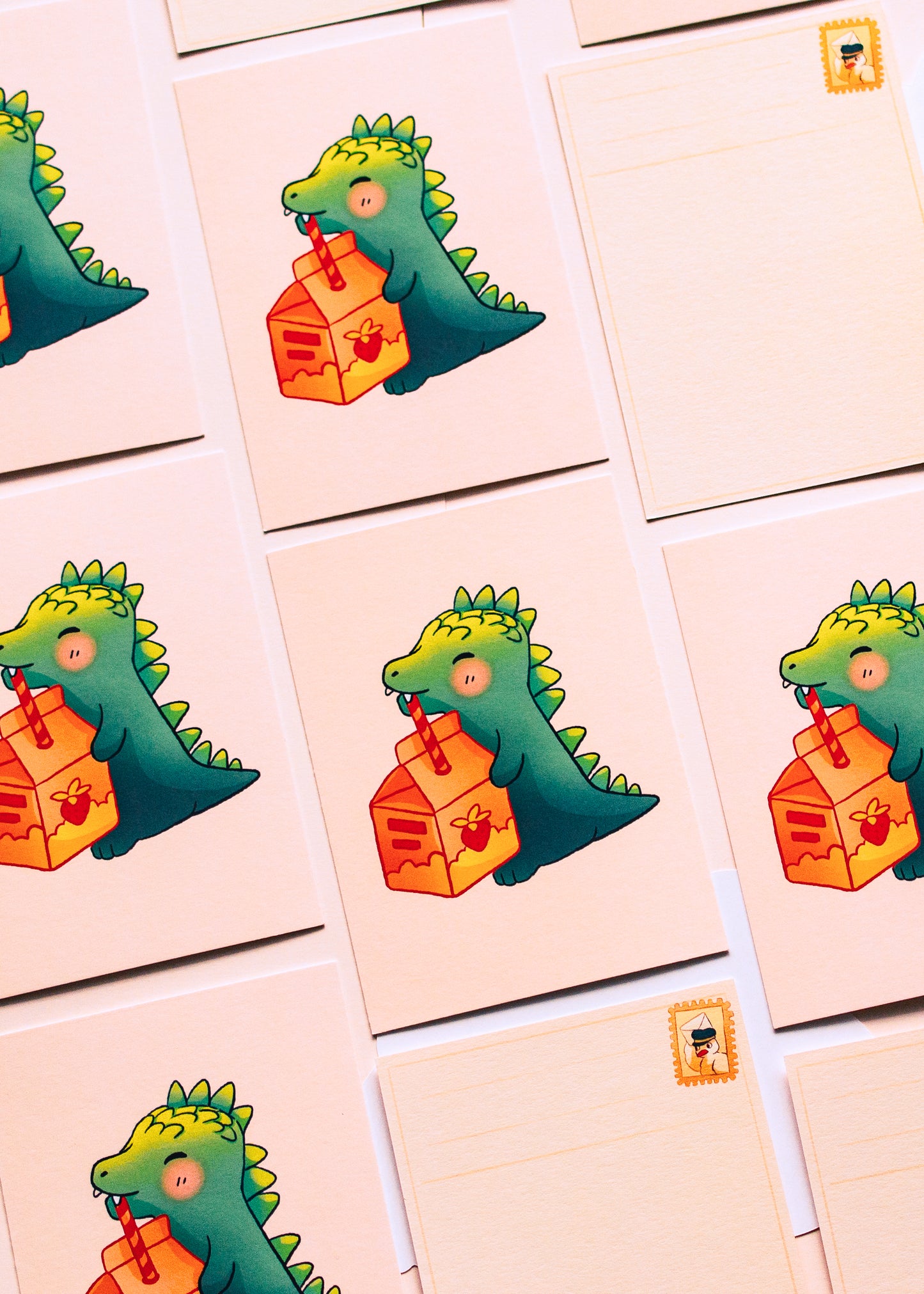 Minis prints - Petit dino et son jus