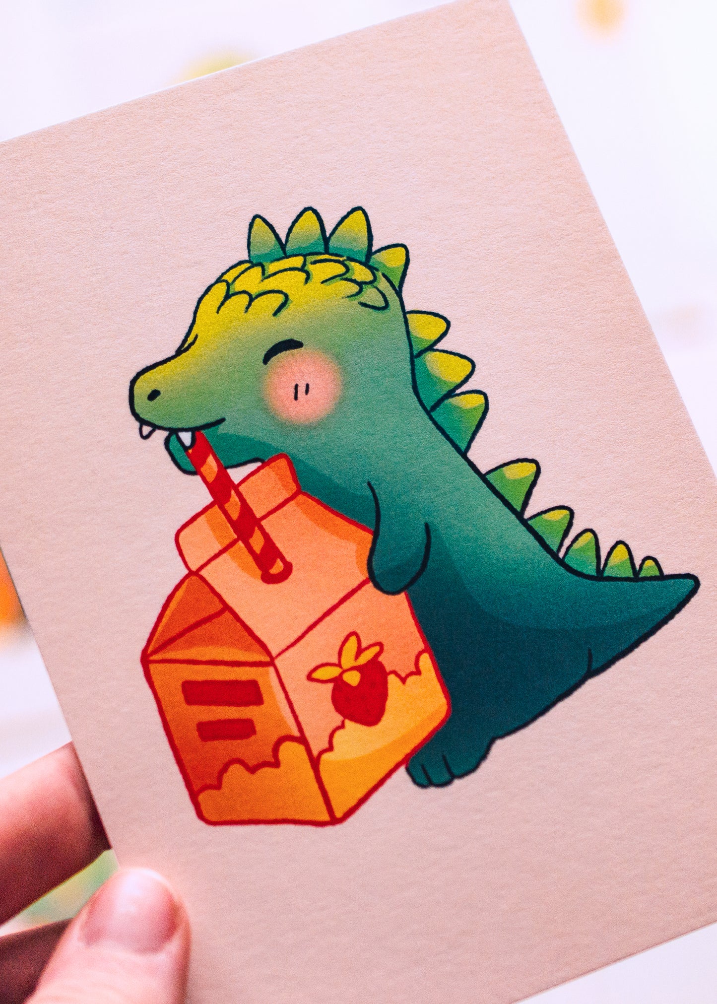 Minis prints - Petit dino et son jus