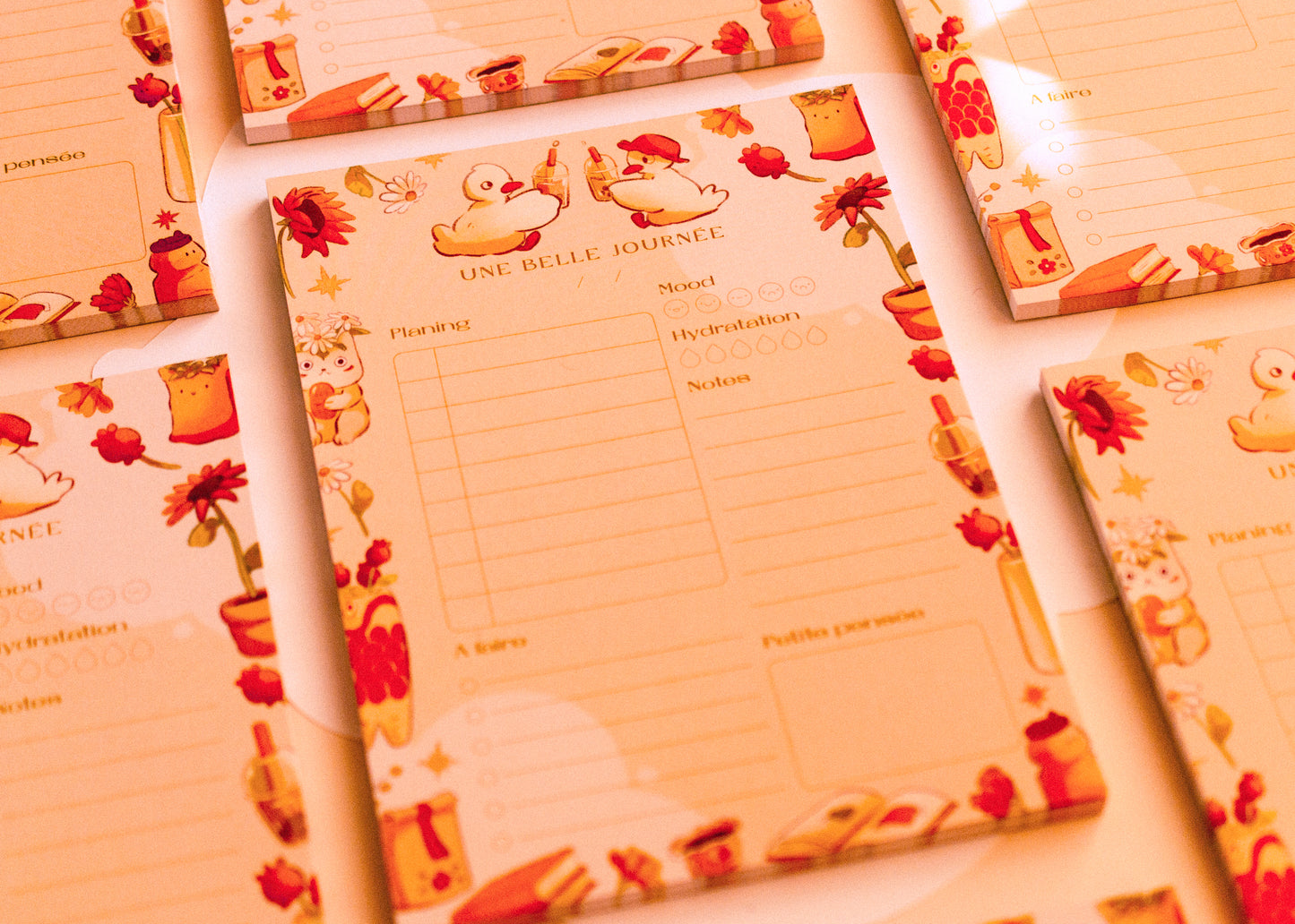 Bloc note A5 - Canards printaniers