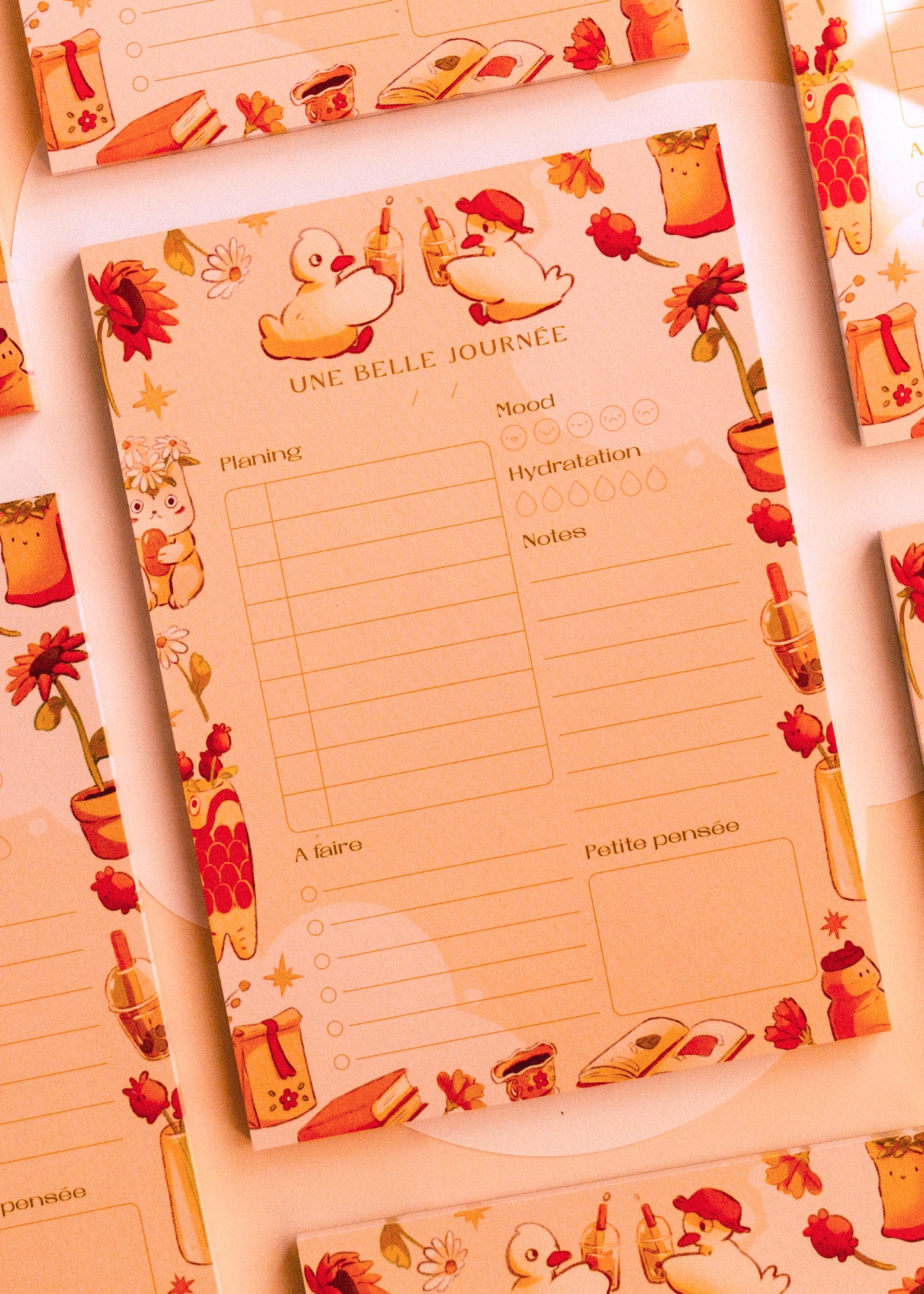Bloc note A5 - Canards printaniers