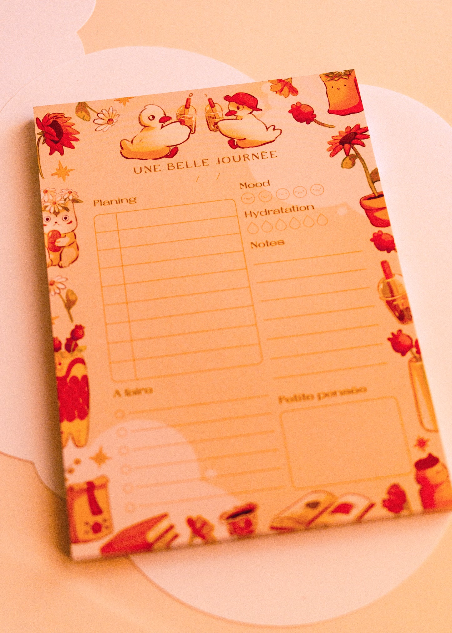Bloc note A5 - Canards printaniers