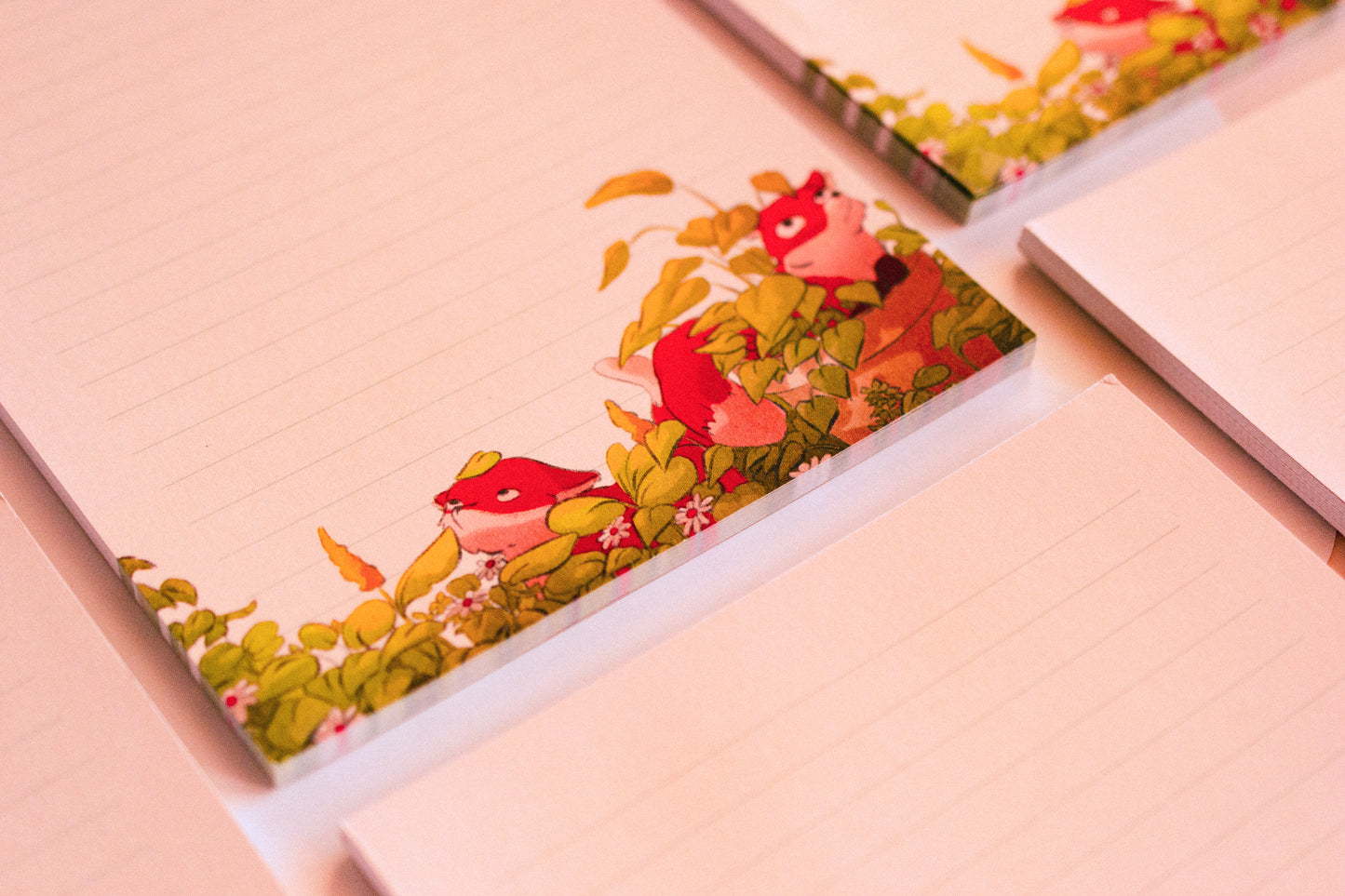 Bloc note A5 - Renard dans les plantes