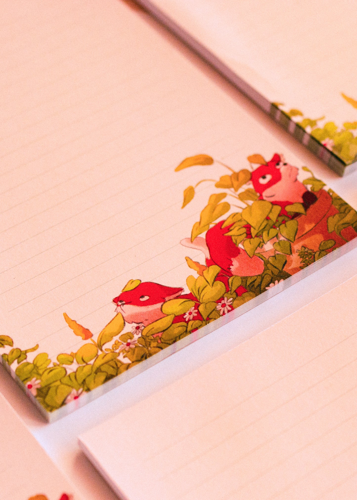 Bloc note A5 - Renard dans les plantes