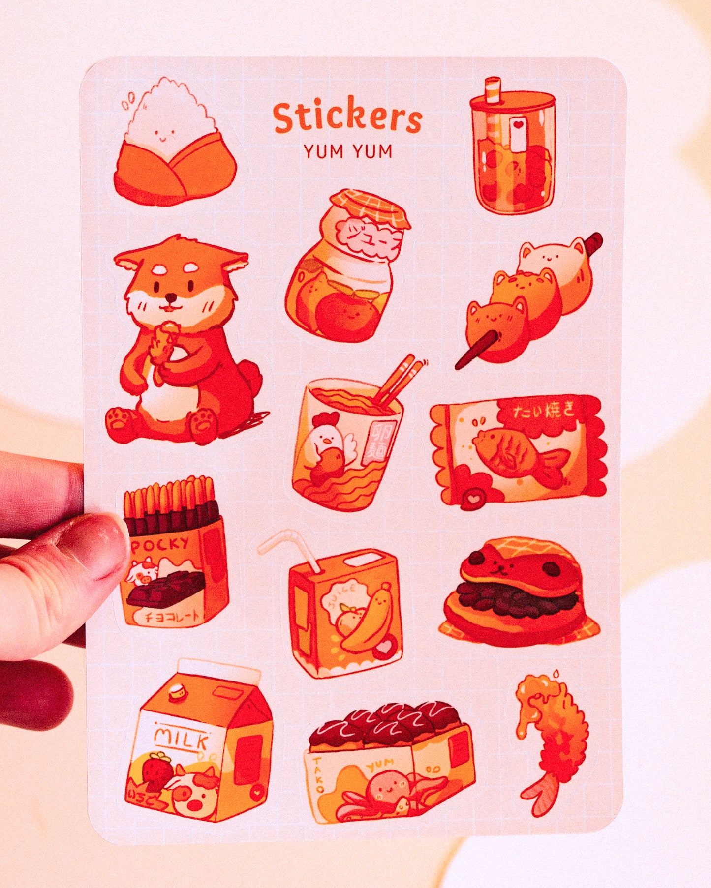 Feuille de stickers - Yumyum